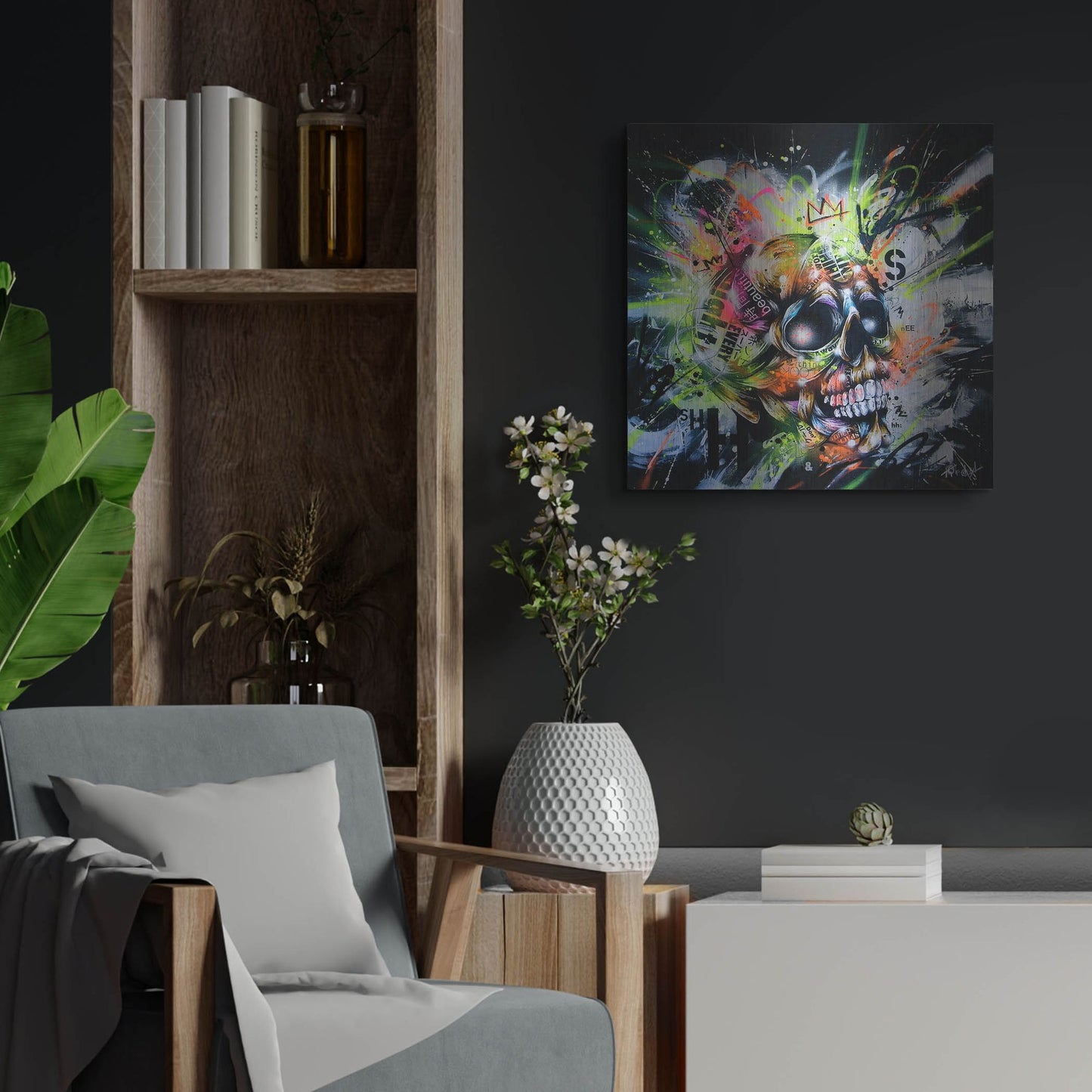 Luxe Metal Art 'Shine' by Taka Sudo, Metal Wall Art,24x24