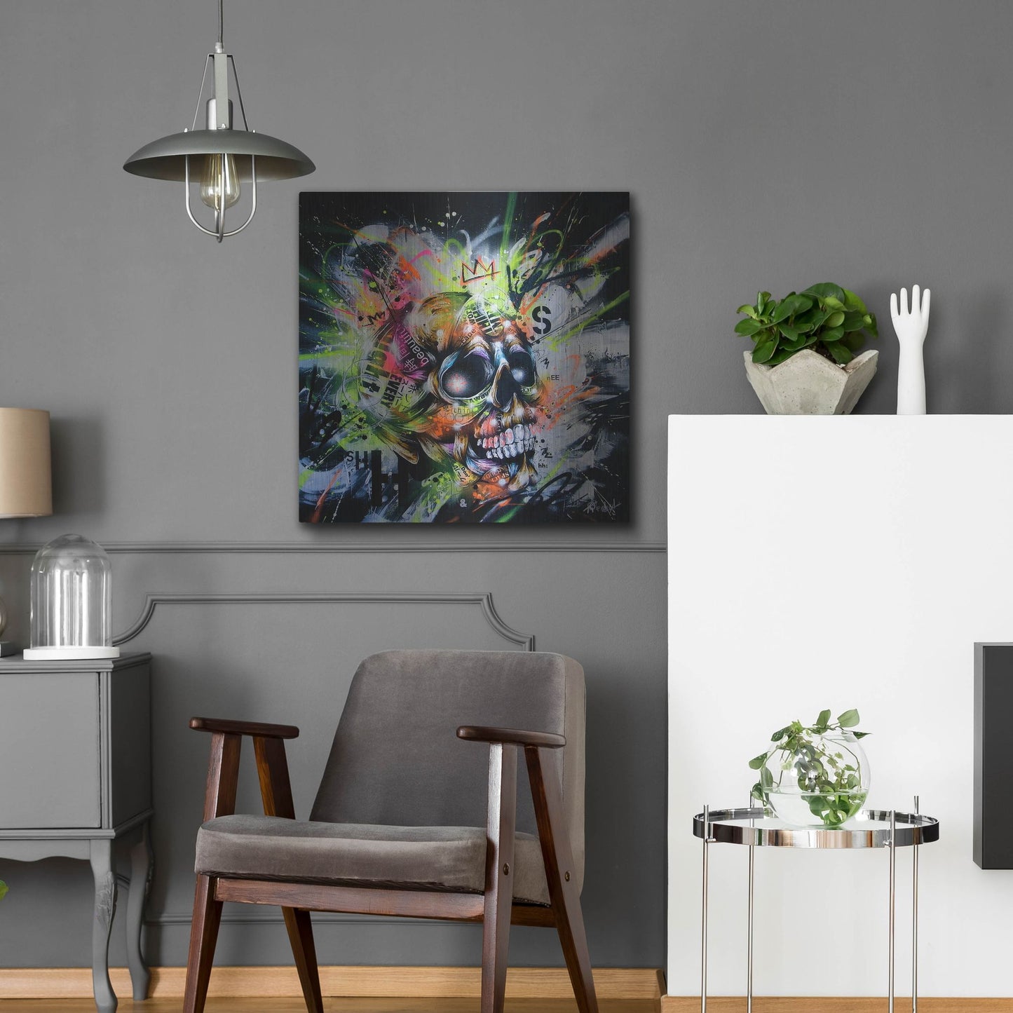 Luxe Metal Art 'Shine' by Taka Sudo, Metal Wall Art,24x24