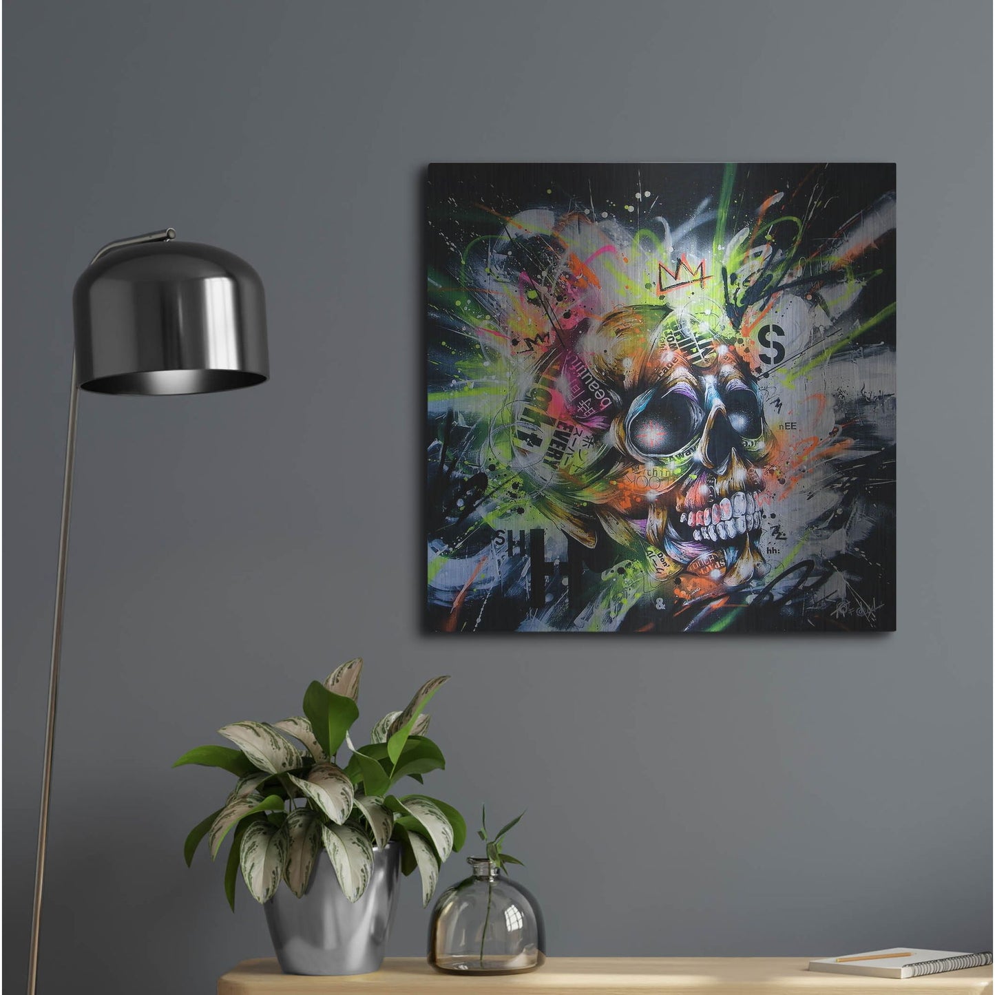 Luxe Metal Art 'Shine' by Taka Sudo, Metal Wall Art,24x24