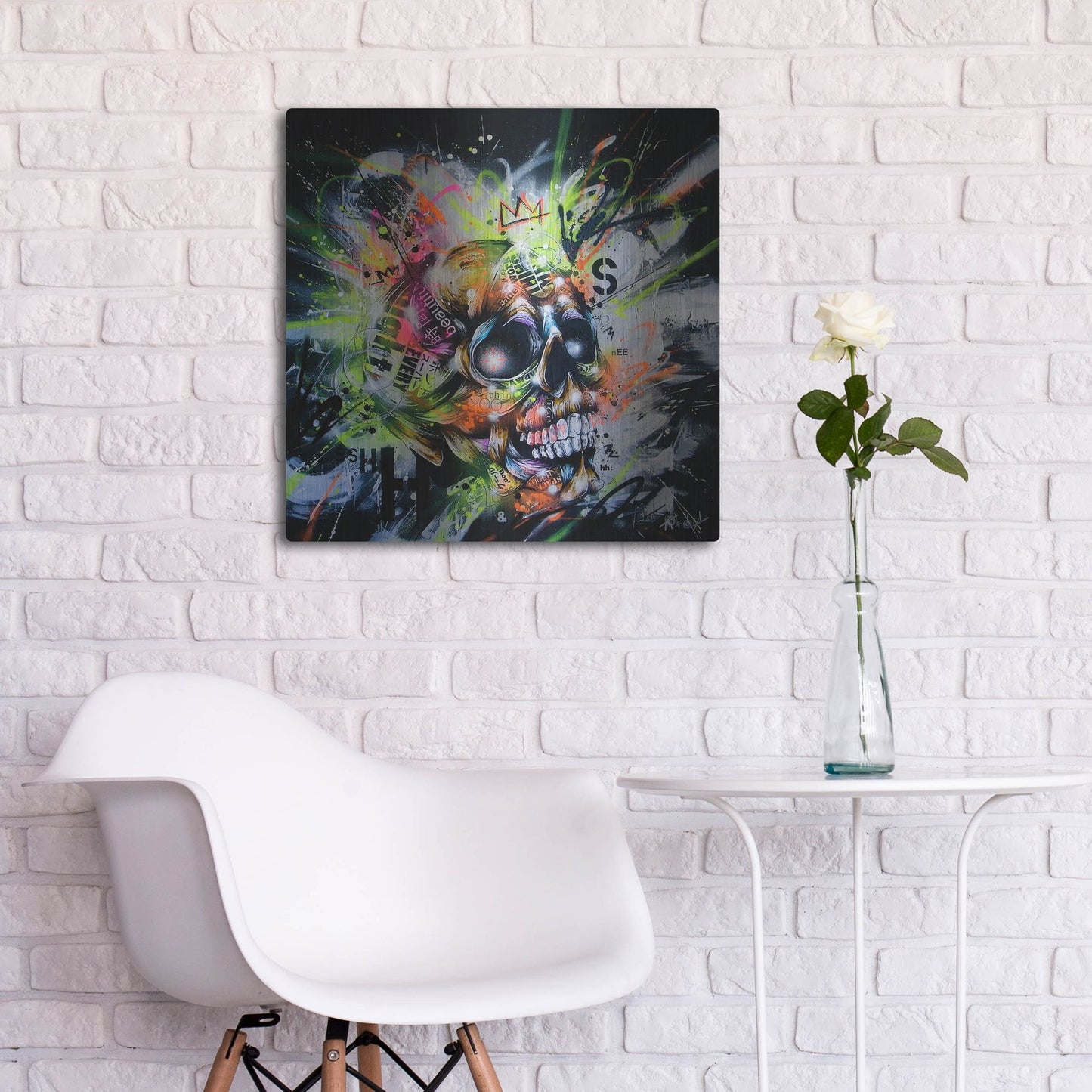 Luxe Metal Art 'Shine' by Taka Sudo, Metal Wall Art,24x24
