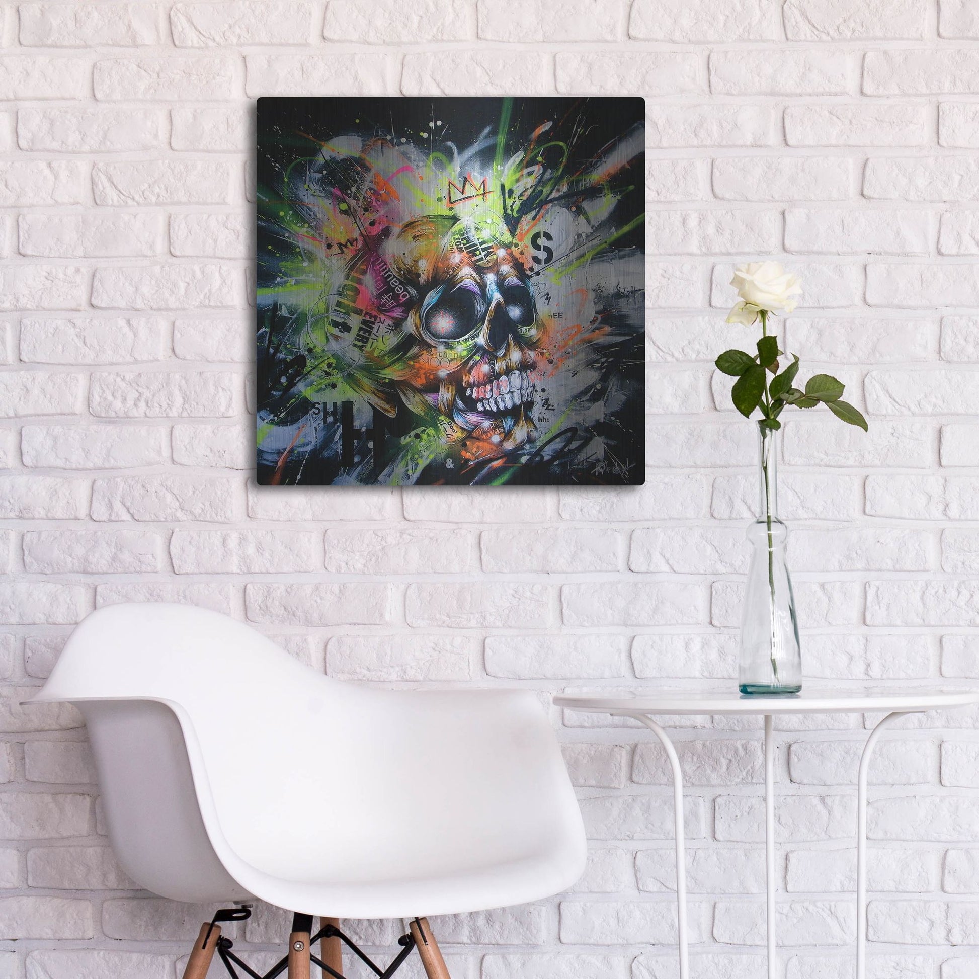 Luxe Metal Art 'Shine' by Taka Sudo, Metal Wall Art,24x24