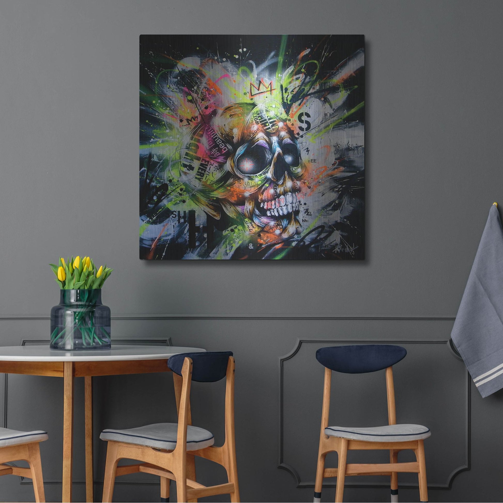 Luxe Metal Art 'Shine' by Taka Sudo, Metal Wall Art,36x36