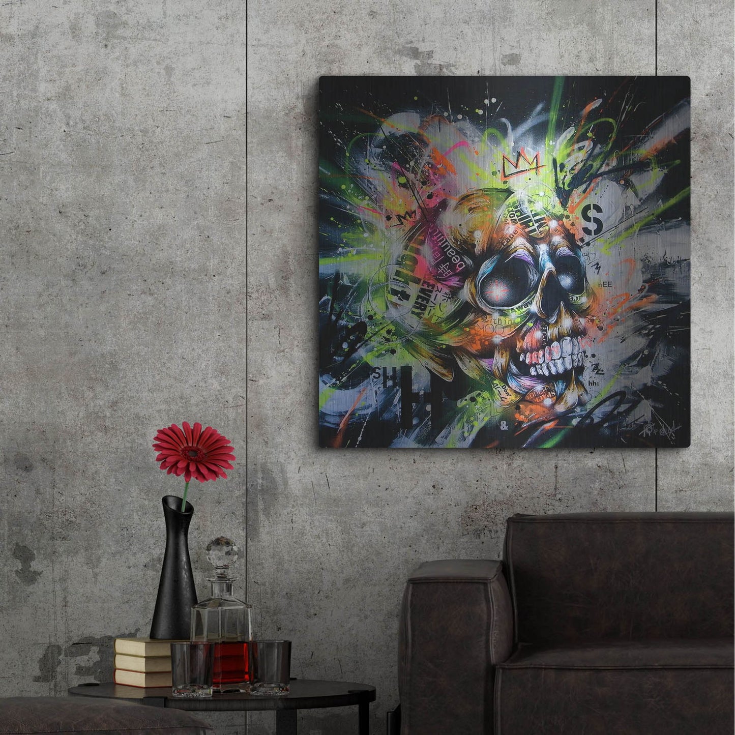 Luxe Metal Art 'Shine' by Taka Sudo, Metal Wall Art,36x36