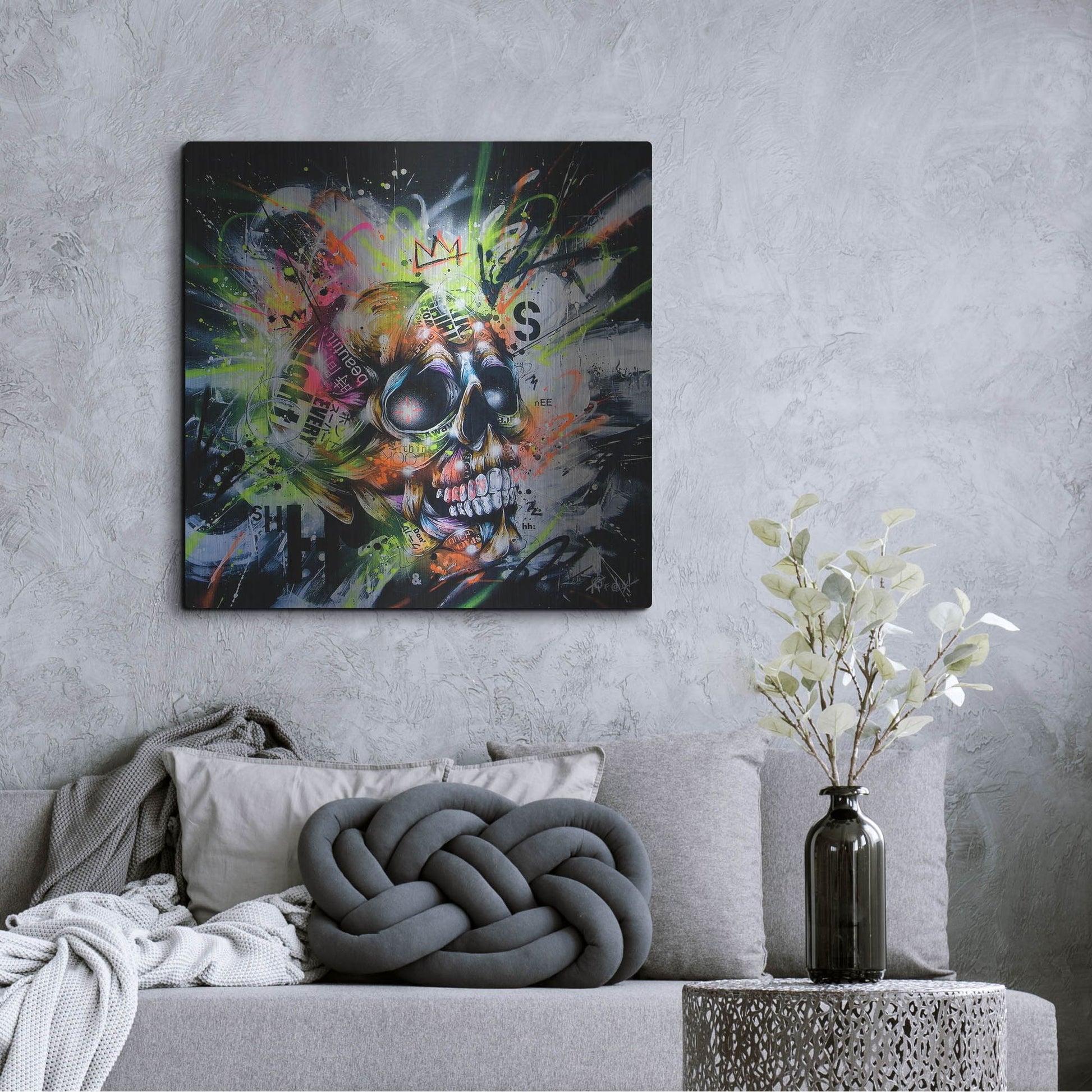 Luxe Metal Art 'Shine' by Taka Sudo, Metal Wall Art,36x36