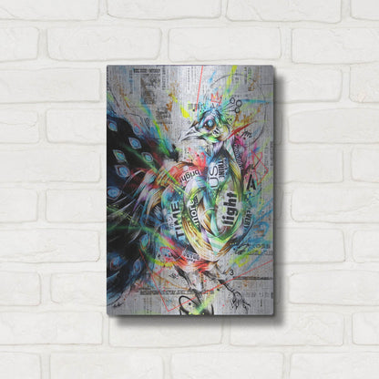 Luxe Metal Art 'Suzaku' by Taka Sudo, Metal Wall Art,12x16