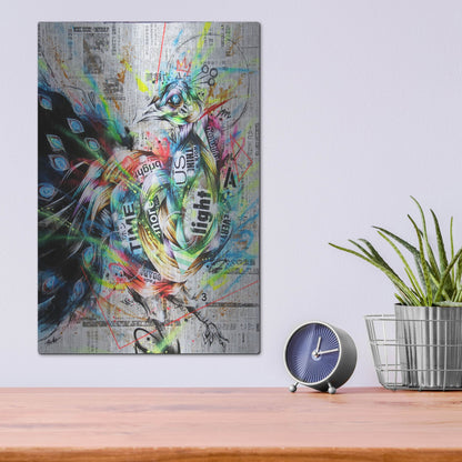 Luxe Metal Art 'Suzaku' by Taka Sudo, Metal Wall Art,12x16