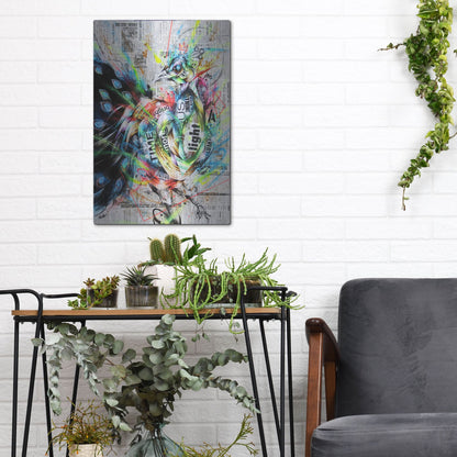 Luxe Metal Art 'Suzaku' by Taka Sudo, Metal Wall Art,12x16