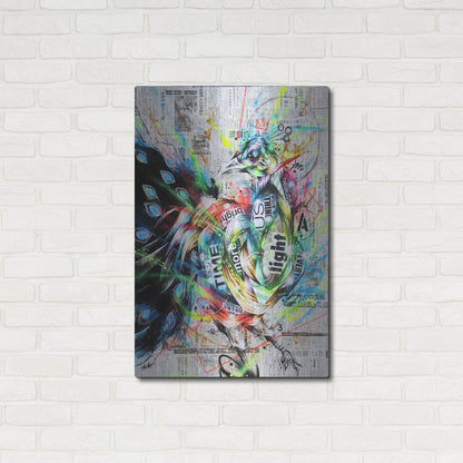 Luxe Metal Art 'Suzaku' by Taka Sudo, Metal Wall Art,24x36