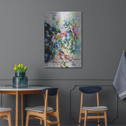 Luxe Metal Art 'Suzaku' by Taka Sudo, Metal Wall Art,24x36