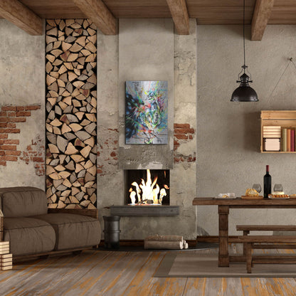 Luxe Metal Art 'Suzaku' by Taka Sudo, Metal Wall Art,24x36