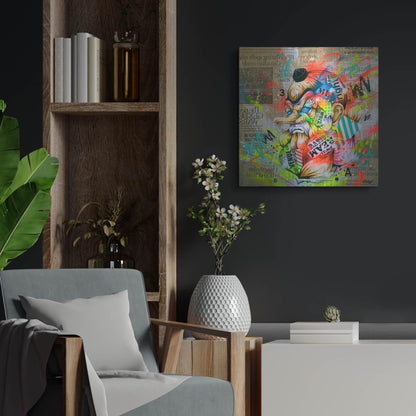 Luxe Metal Art 'Tengu' by Taka Sudo, Metal Wall Art,24x24