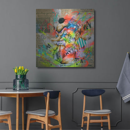 Luxe Metal Art 'Tengu' by Taka Sudo, Metal Wall Art,36x36