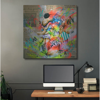 Luxe Metal Art 'Tengu' by Taka Sudo, Metal Wall Art,36x36