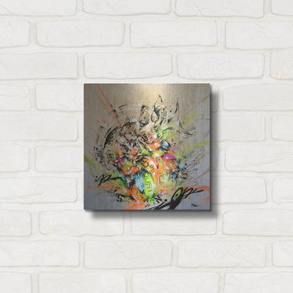 Luxe Metal Art 'Unison' by Taka Sudo, Metal Wall Art,12x12