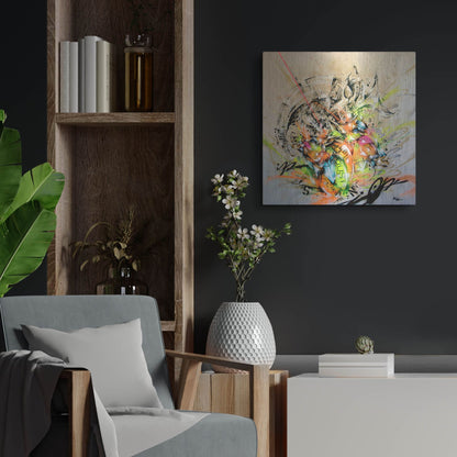 Luxe Metal Art 'Unison' by Taka Sudo, Metal Wall Art,24x24