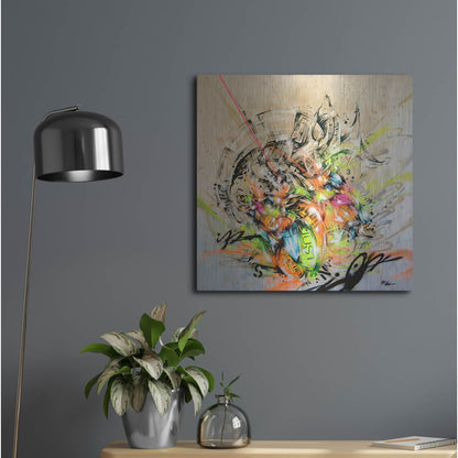 Luxe Metal Art 'Unison' by Taka Sudo, Metal Wall Art,24x24