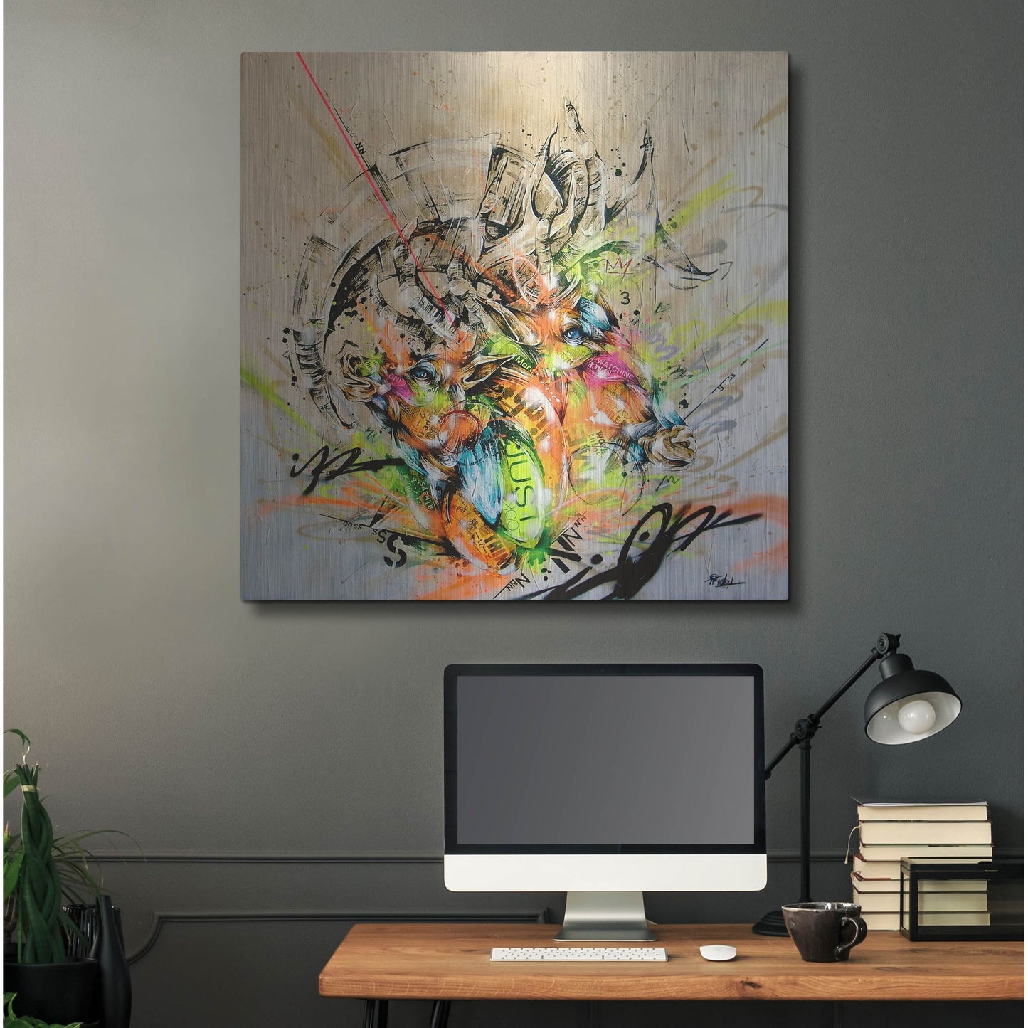 Luxe Metal Art 'Unison' by Taka Sudo, Metal Wall Art,36x36
