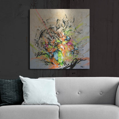 Luxe Metal Art 'Unison' by Taka Sudo, Metal Wall Art,36x36