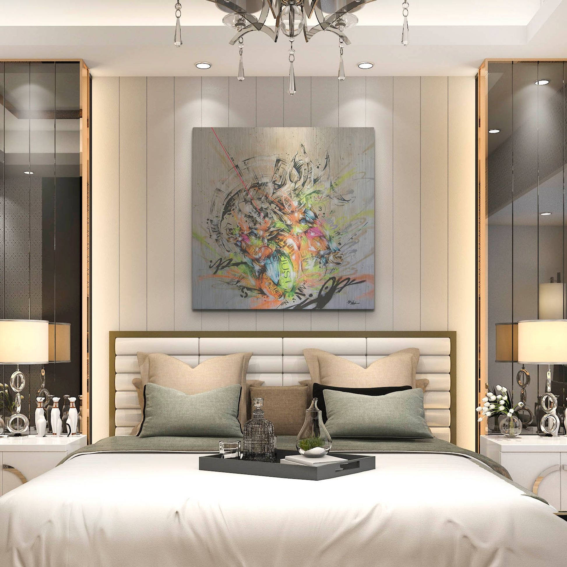 Luxe Metal Art 'Unison' by Taka Sudo, Metal Wall Art,36x36