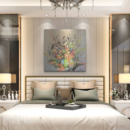 Luxe Metal Art 'Unison' by Taka Sudo, Metal Wall Art,36x36