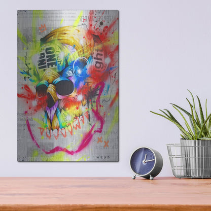 Luxe Metal Art 'Fall 1' by Taka Sudo, Metal Wall Art,12x16