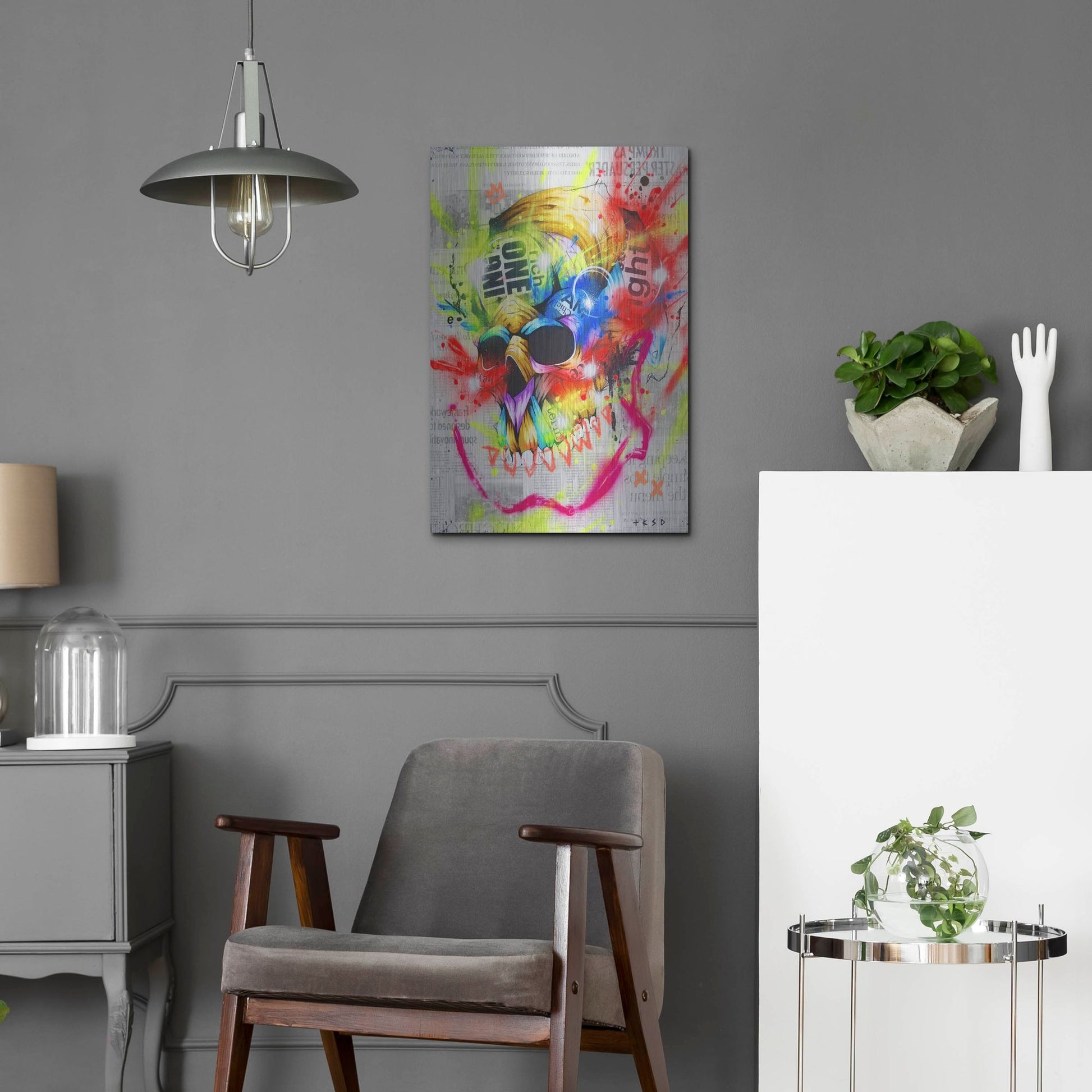 Luxe Metal Art 'Fall 1' by Taka Sudo, Metal Wall Art,16x24