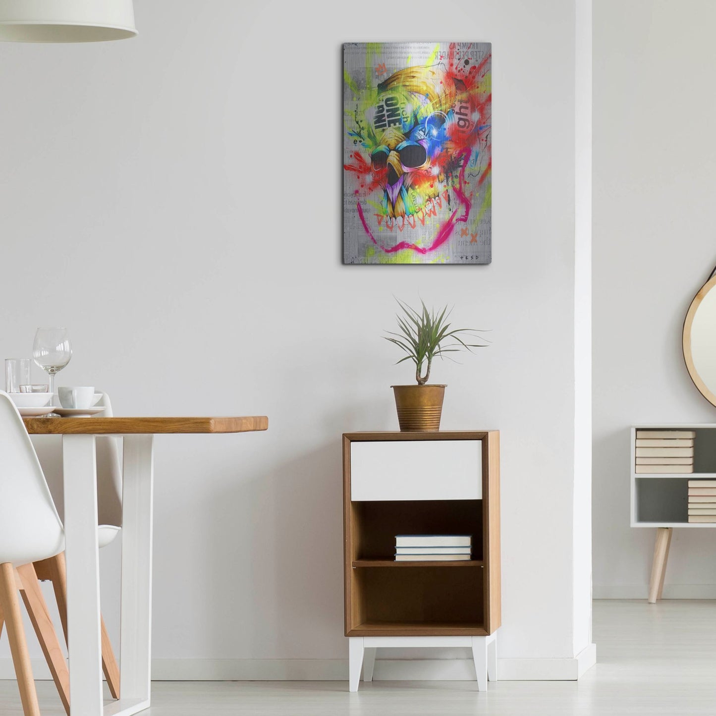 Luxe Metal Art 'Fall 1' by Taka Sudo, Metal Wall Art,16x24