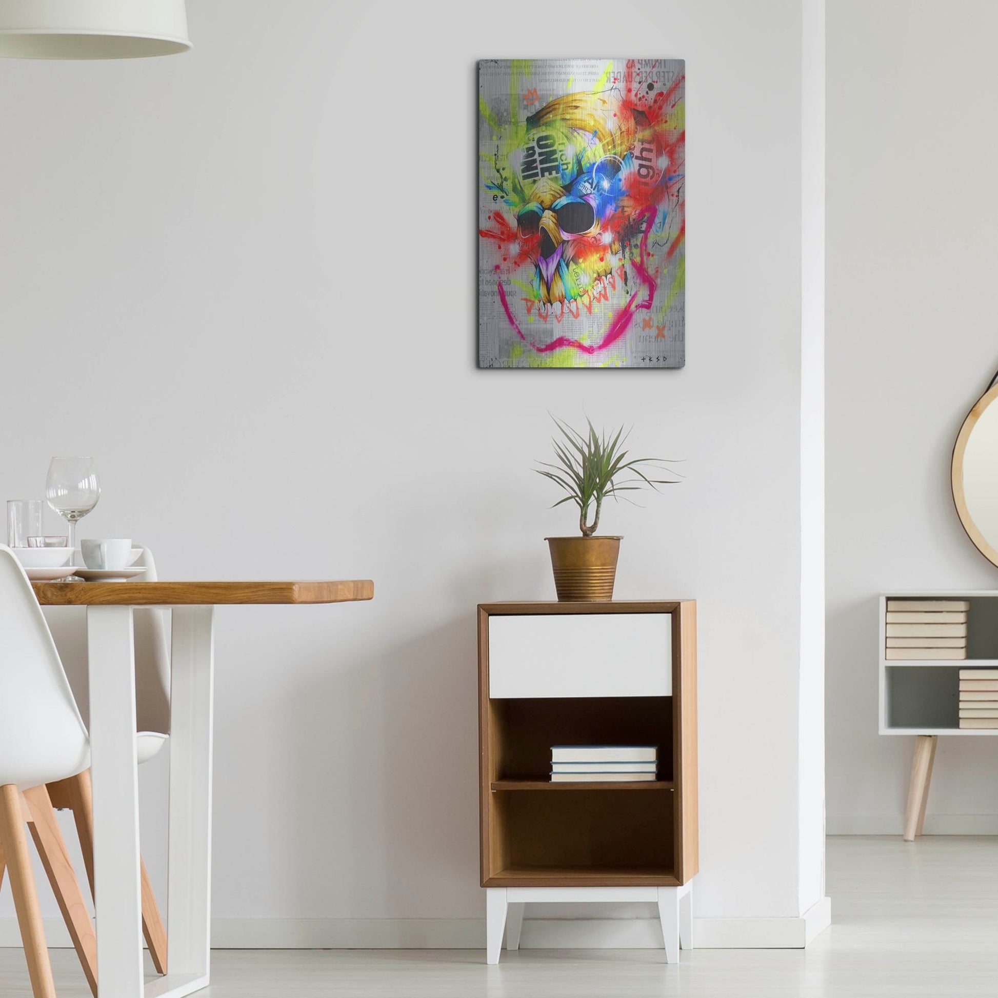 Luxe Metal Art 'Fall 1' by Taka Sudo, Metal Wall Art,16x24