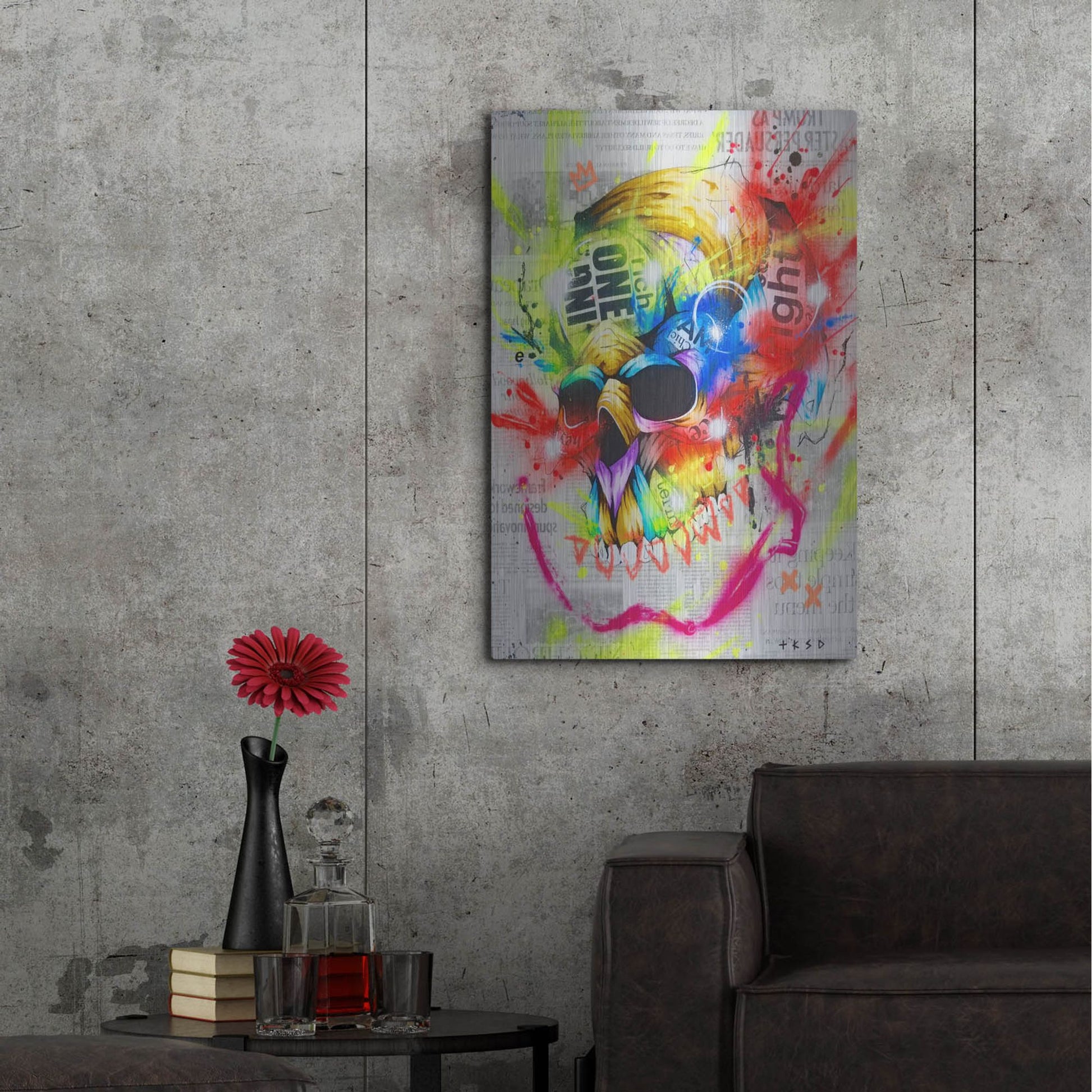 Luxe Metal Art 'Fall 1' by Taka Sudo, Metal Wall Art,24x36