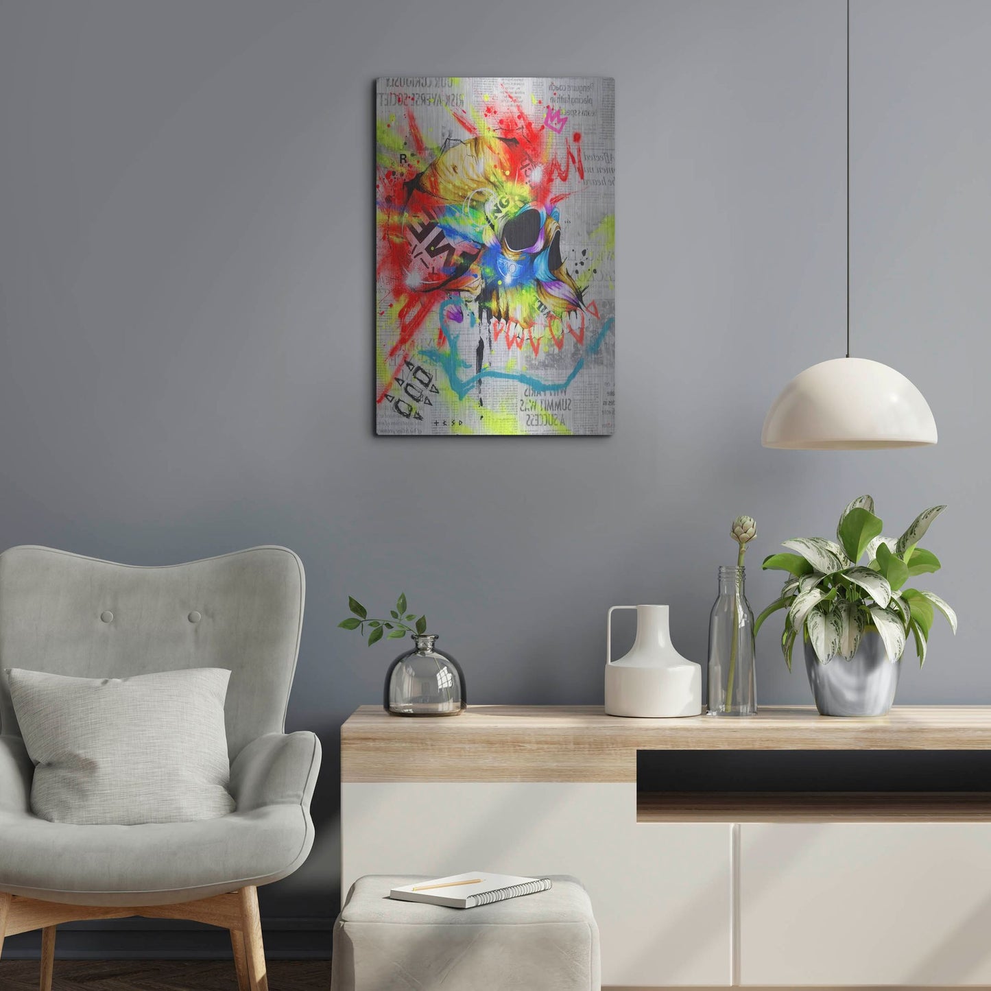 Luxe Metal Art 'Fall 2' by Taka Sudo, Metal Wall Art,16x24