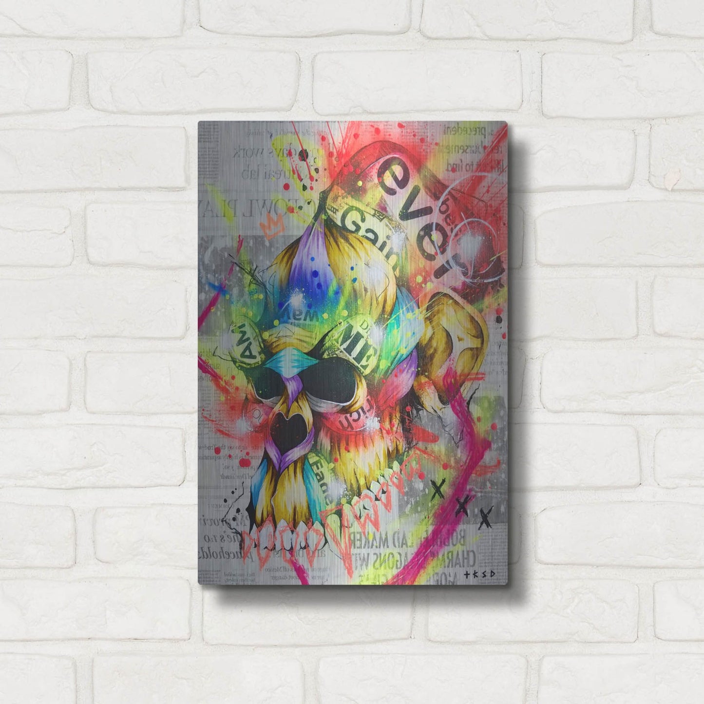 Luxe Metal Art 'Fall 3' by Taka Sudo, Metal Wall Art,12x16