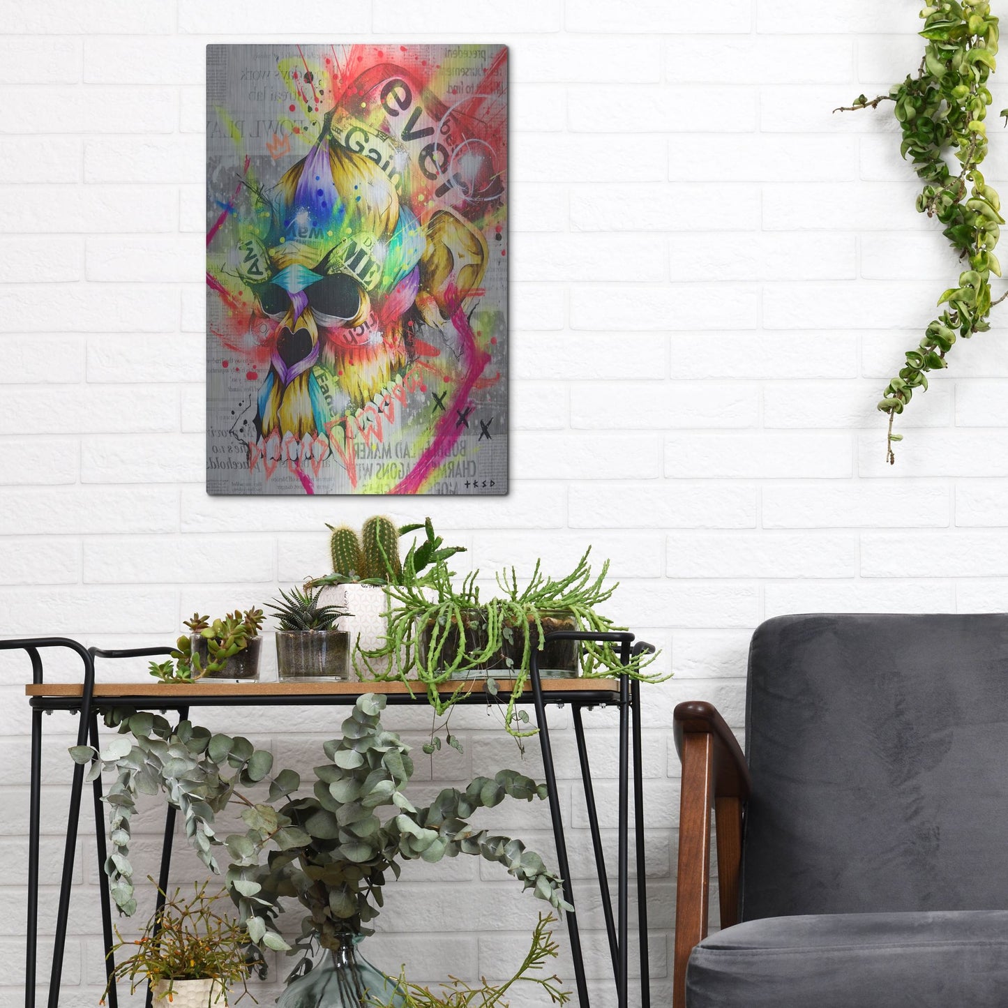 Luxe Metal Art 'Fall 3' by Taka Sudo, Metal Wall Art,12x16