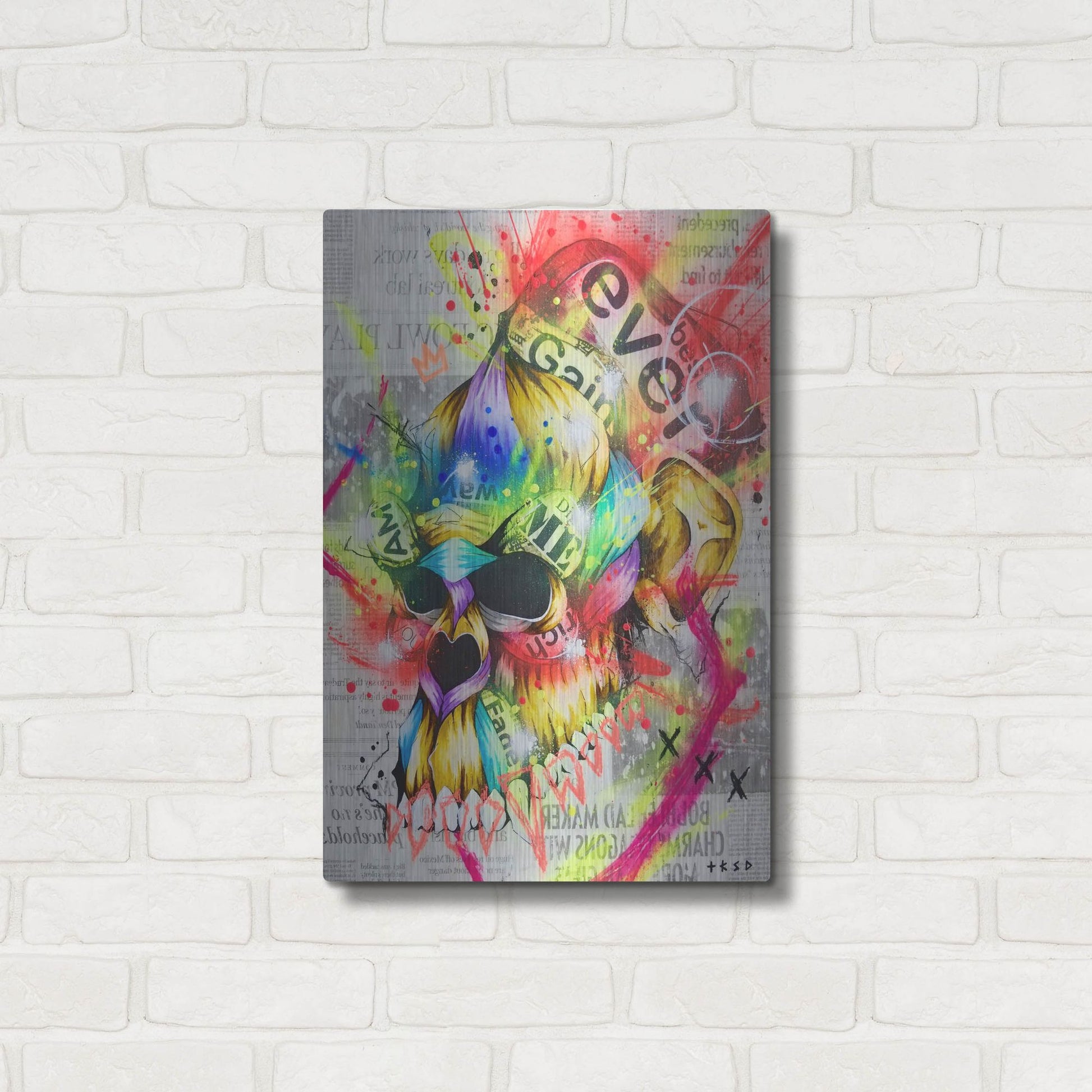 Luxe Metal Art 'Fall 3' by Taka Sudo, Metal Wall Art,16x24