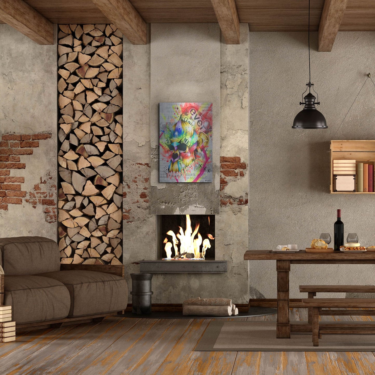 Luxe Metal Art 'Fall 3' by Taka Sudo, Metal Wall Art,24x36