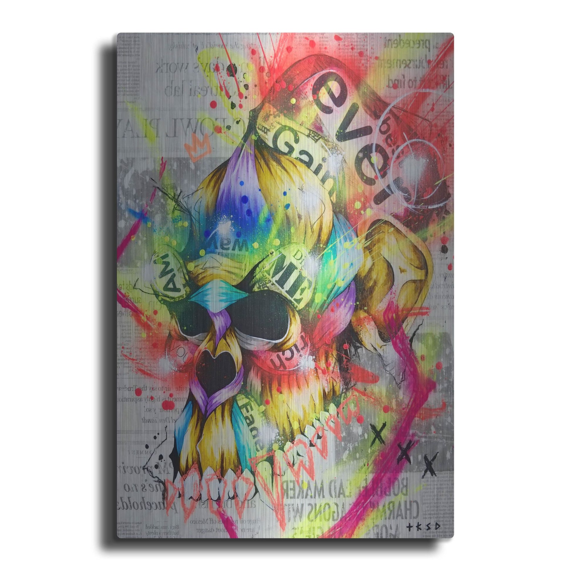 Luxe Metal Art 'Fall 3' by Taka Sudo, Metal Wall Art