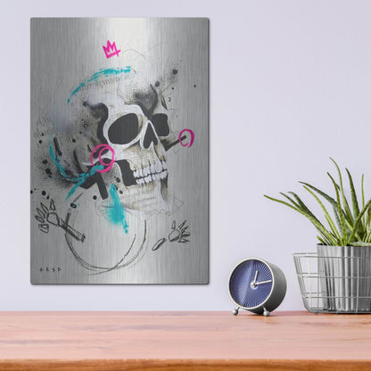 Luxe Metal Art 'Untitled 1' by Taka Sudo, Metal Wall Art,12x16