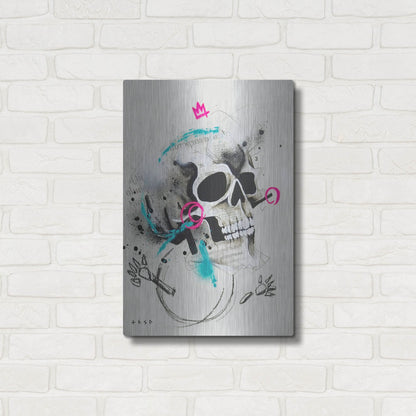 Luxe Metal Art 'Untitled 1' by Taka Sudo, Metal Wall Art,16x24
