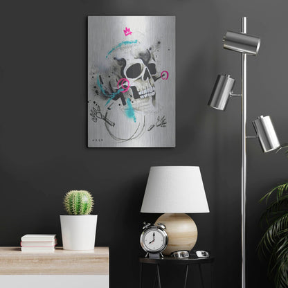 Luxe Metal Art 'Untitled 1' by Taka Sudo, Metal Wall Art,16x24