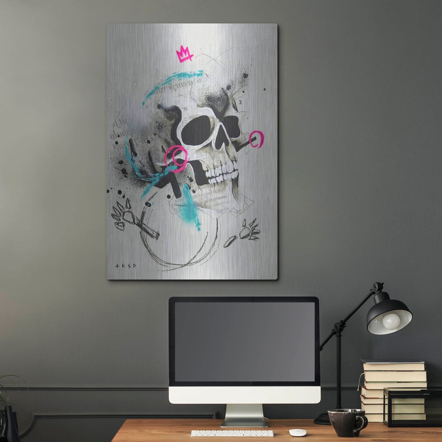Luxe Metal Art 'Untitled 1' by Taka Sudo, Metal Wall Art,24x36