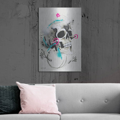 Luxe Metal Art 'Untitled 1' by Taka Sudo, Metal Wall Art,24x36