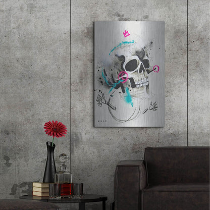 Luxe Metal Art 'Untitled 1' by Taka Sudo, Metal Wall Art,24x36