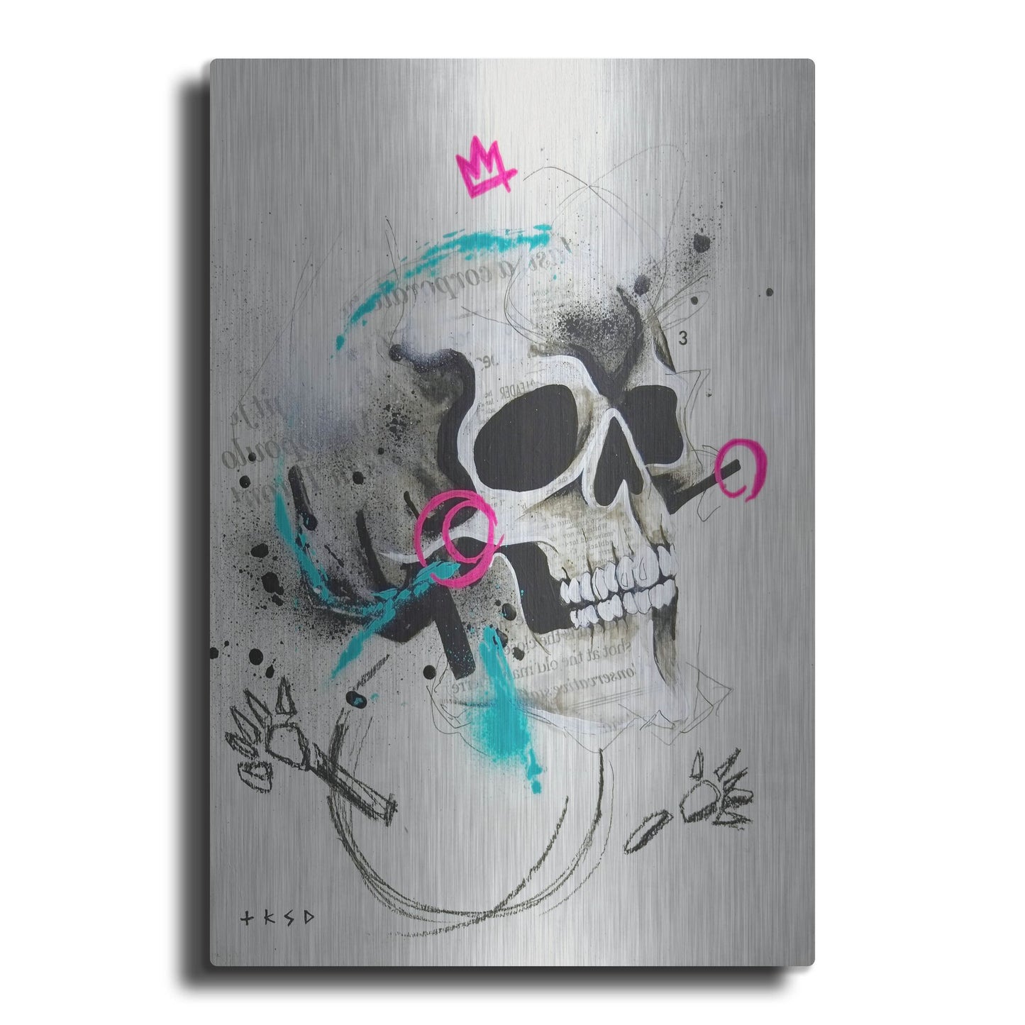 Luxe Metal Art 'Untitled 1' by Taka Sudo, Metal Wall Art