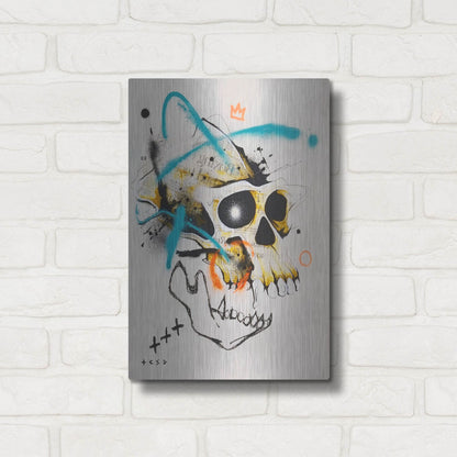 Luxe Metal Art 'Untitled 2' by Taka Sudo, Metal Wall Art,12x16