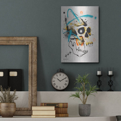 Luxe Metal Art 'Untitled 2' by Taka Sudo, Metal Wall Art,12x16