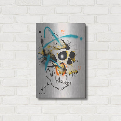 Luxe Metal Art 'Untitled 2' by Taka Sudo, Metal Wall Art,16x24