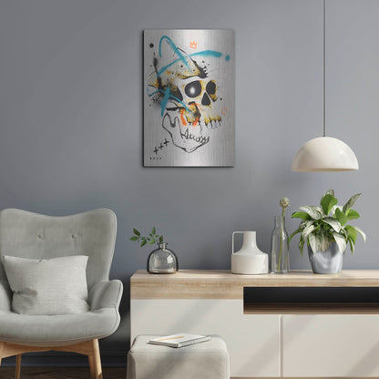 Luxe Metal Art 'Untitled 2' by Taka Sudo, Metal Wall Art,16x24