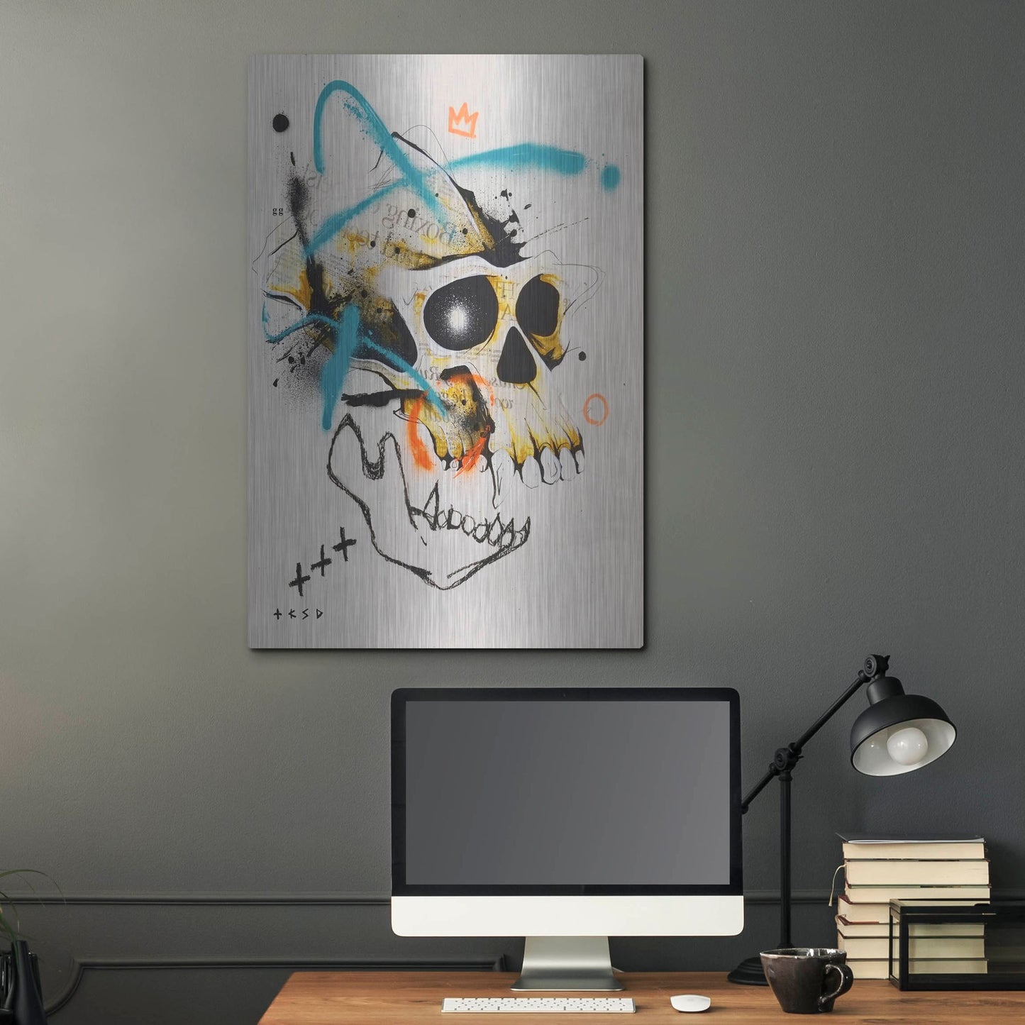 Luxe Metal Art 'Untitled 2' by Taka Sudo, Metal Wall Art,24x36