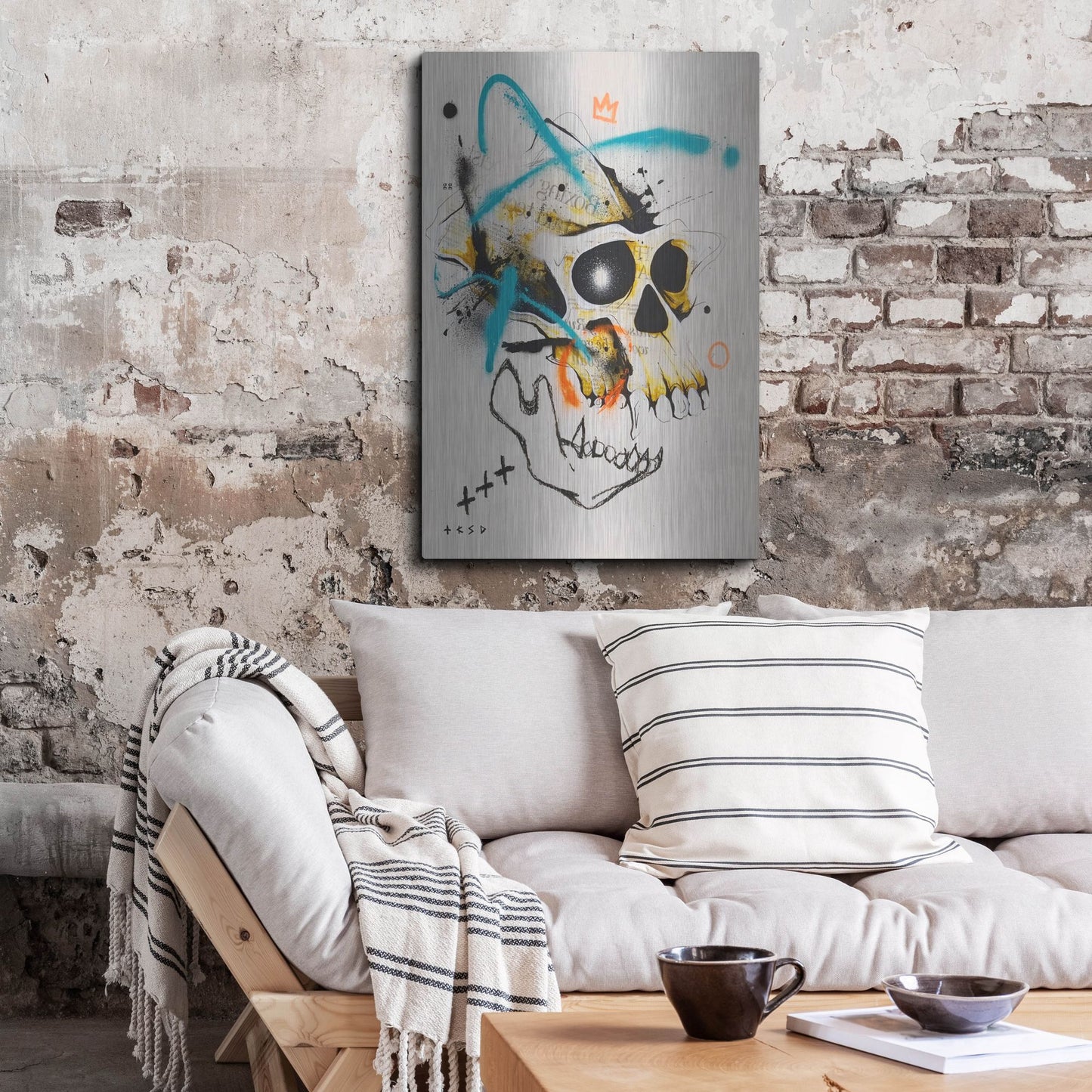 Luxe Metal Art 'Untitled 2' by Taka Sudo, Metal Wall Art,24x36