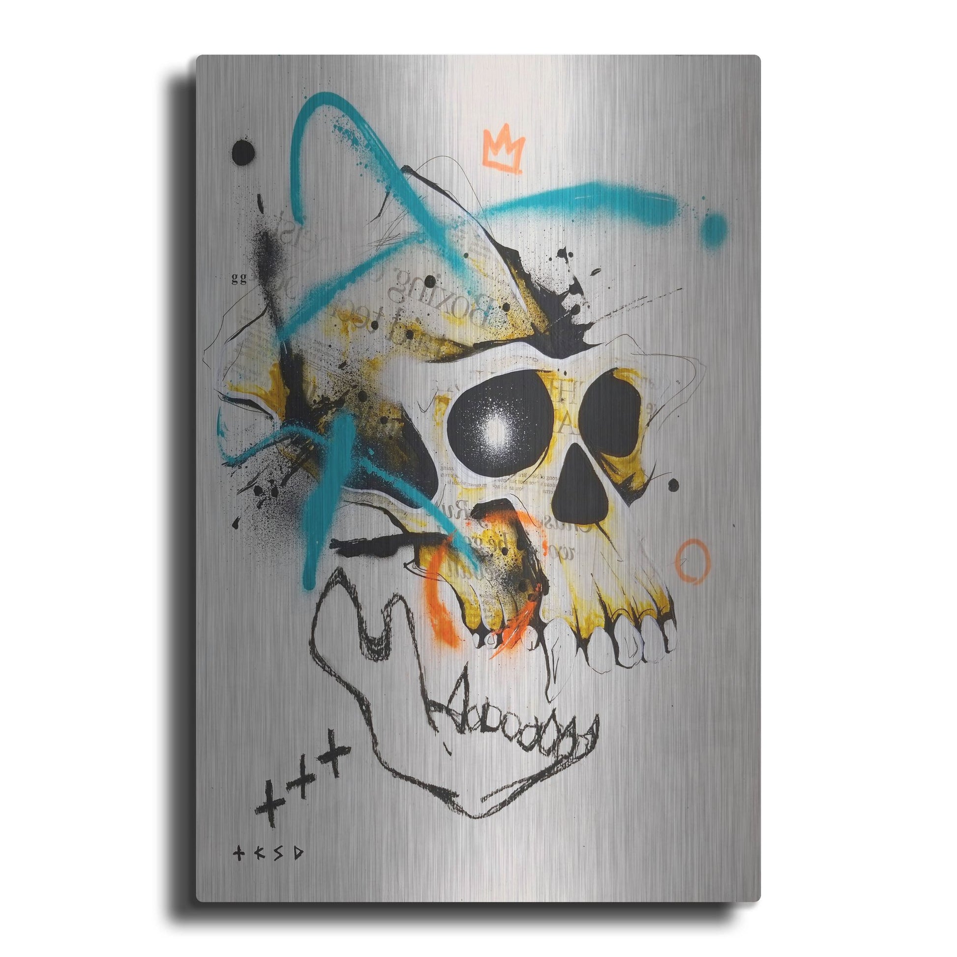 Luxe Metal Art 'Untitled 2' by Taka Sudo, Metal Wall Art