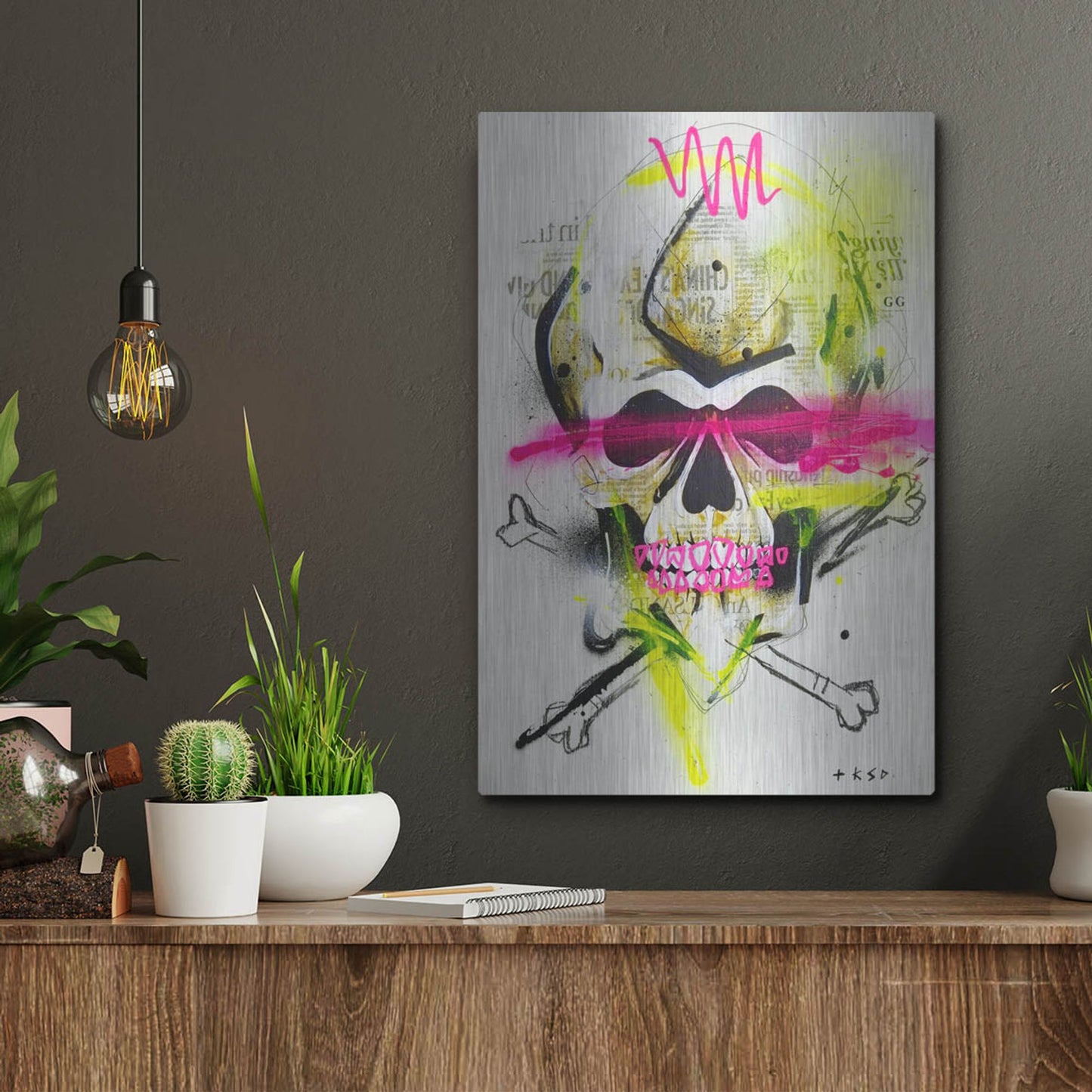 Luxe Metal Art 'Untitled 3' by Taka Sudo, Metal Wall Art,12x16